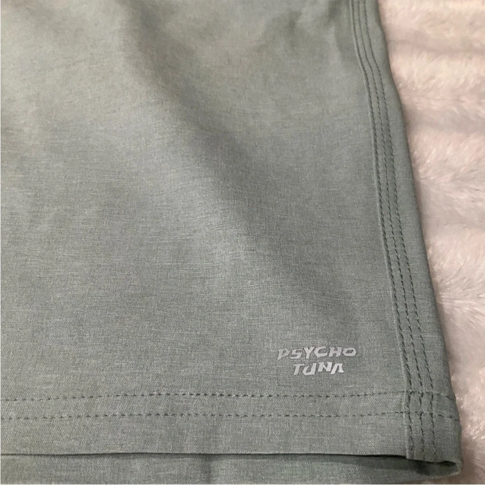 Psycho Tuna Men's Hybrid Fishing/Golf Shorts Iceberg Green Size 31‎